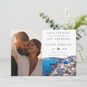 Santorini Greece Photo Destination Wedding セーブザデート (スタンド正面)