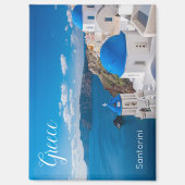 Santorini Greece Scenic Magnet Souvenir マグネット (正面)
