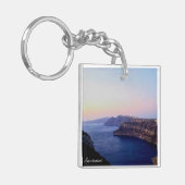 Santorini Greece Souvenir Acrylic Keychain キーホルダー (正面左)