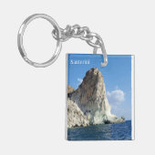 Santorini Greece Souvenir Acrylic Keychain キーホルダー (正面左)