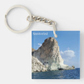 Santorini Greece Souvenir Acrylic Keychain キーホルダー (正面)