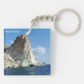 Santorini Greece Souvenir Acrylic Keychain キーホルダー (裏面)
