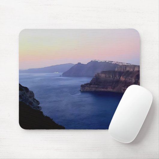 Santorini Greece Souvenir Mousepad マウスパッド (マウス)