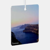 Santorini Greece Souvenir Ornament メタルオーナメント (正面右)