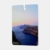 Santorini Greece Souvenir Ornament メタルオーナメント (正面左)