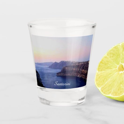 Santorini Greece Souvenir Shot Glass ショットグラス (正面)