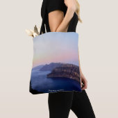 Santorini Greece Souvenir Sunset Tote トートバッグ (クローズアップ)