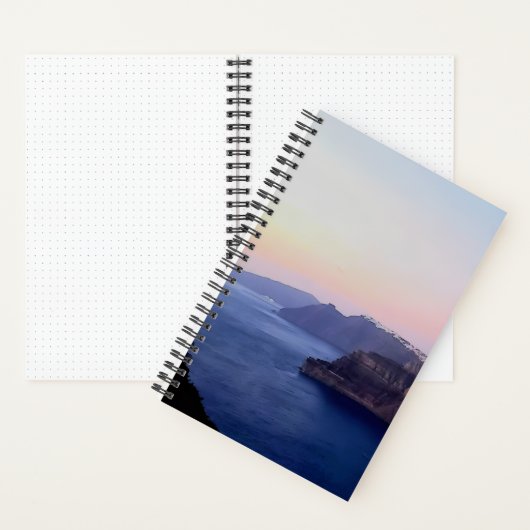 Santorini Greece Spiral Notebook ノートブック (内側)