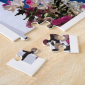 Santorini, Greece travel poster,  ジグソーパズル (側面)