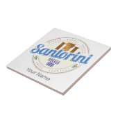 Santorini Greece Vintage Aegean Cyclades Island タイル (側面)