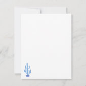 Santorini Greece Watercolor Personalized ノートカード (裏面)