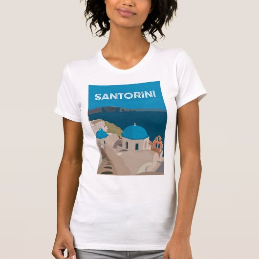Santorini Greek Islands Tシャツ (正面)