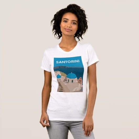 Santorini Greek Islands Tシャツ (正面フル)