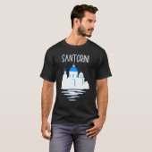 Santorini Island Greece  Ellada Vertical Greek Isl Tシャツ (正面フル)