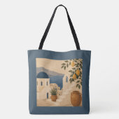 Santorini Lemon Tree Tote Bag トートバッグ (裏面)