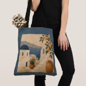 Santorini Lemon Tree Tote Bag トートバッグ (クローズアップ)
