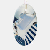 Santorini Oiaのステップ、ギリシャ セラミックオーナメント (右)