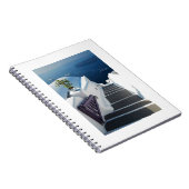 Santorini Oiaのステップ、ギリシャ ノートブック (右側)