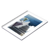 Santorini Oiaのステップ、ギリシャ ノートブック (左側)