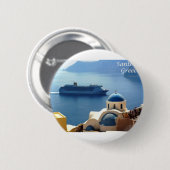 Santorini_Oia 缶バッジ (正面&裏面)