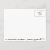 Santorini OYZOの写真コレットGuggenheim ポストカード (裏面)