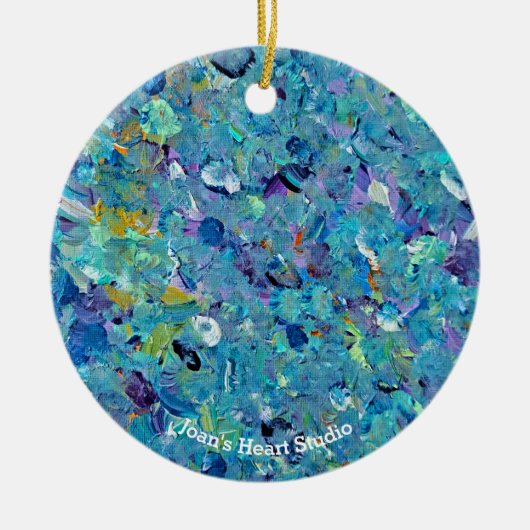 Santorini Seaglass Ornament セラミックオーナメント (正面)