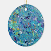 Santorini Seaglass Ornament セラミックオーナメント (左)