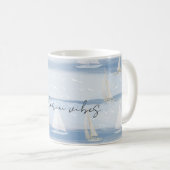 Santorini Vibes Ceramic Mug – Greek Island Sail コーヒーマグカップ (正面右)