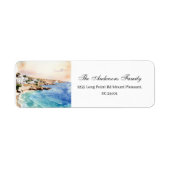 Santorini Wedding Mediterranean Coastal ラベル (正面)