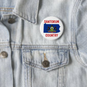 Santorumのためのペンシルバニア 缶バッジ (インサイチュ)