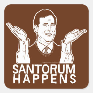 Santorumはステッカー起こります スクエアシール