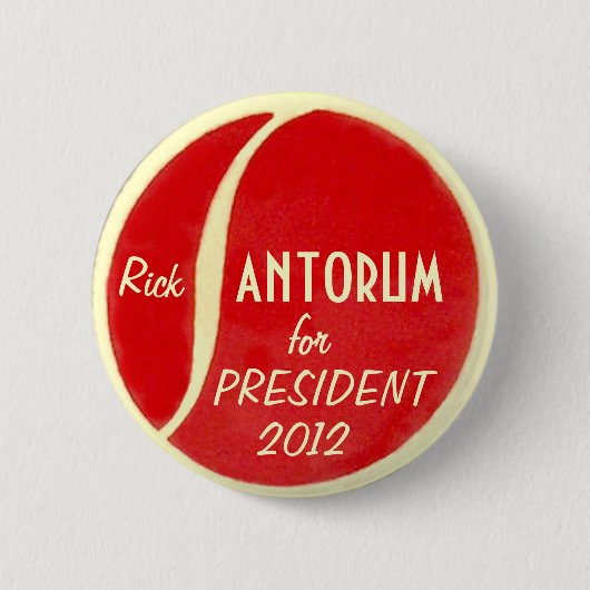 Santorum 2012ボタン 缶バッジ (正面)