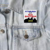 Santorum 2012年のためのピッツバーグ 缶バッジ (インサイチュ)