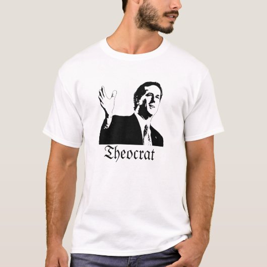 Santorum Theocrat Tシャツ (正面)