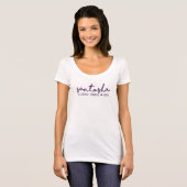 Santosha:  内容が、感謝している及び幸せあって下さい tシャツ (正面フル)