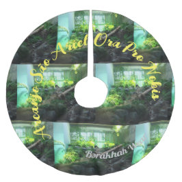 São Ariel PANDA Saio de arvore ブラッシュドポリエステルツリースカート