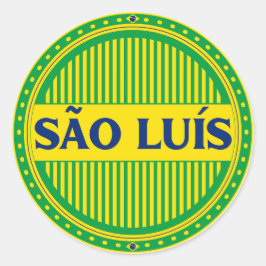 São Luísシティプライド - ブラジルのアイデンティティ ラウンドシール