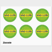 São Luís City Pride – Brazilian Identity ラウンドシール (シート)