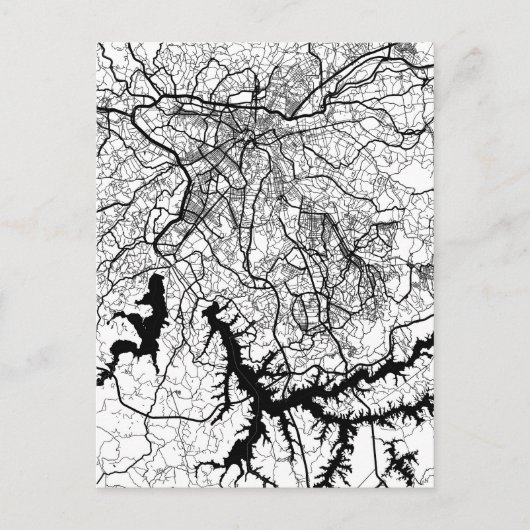 São Paulo Brazil Map ポストカード (正面)