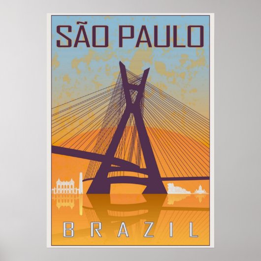 Sao Paulo vintage ポスター (正面)