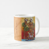 São Saint Francis of Assis Coffee Mug Cubist Relig コーヒーマグカップ (正面右)