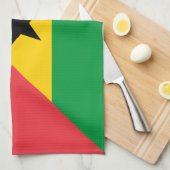 Sao Tome and Principe Flag キッチンタオル (四つ折り)
