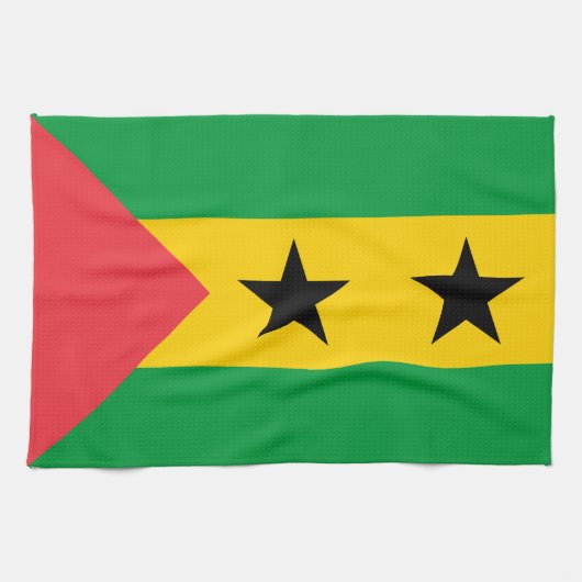 Sao Tome and Principe Flag キッチンタオル (横)