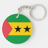 Sao Tome and Principe Flag キーホルダー (裏面)