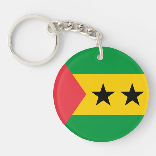 Sao Tome and Principe Flag キーホルダー (正面)