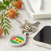Sao Tome and Principe Flag キーホルダー (側面)