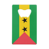 Sao Tome and Principe Flag クレジットカード栓抜き (裏面)