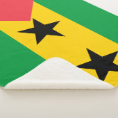 Sao Tome and Principe Flag シェルパブランケット (3/4)