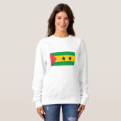 Sao Tome and Principe Flag スウェットシャツ (正面フル)