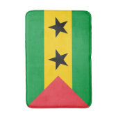 Sao Tome and Principe Flag バスマット (正面縦)
